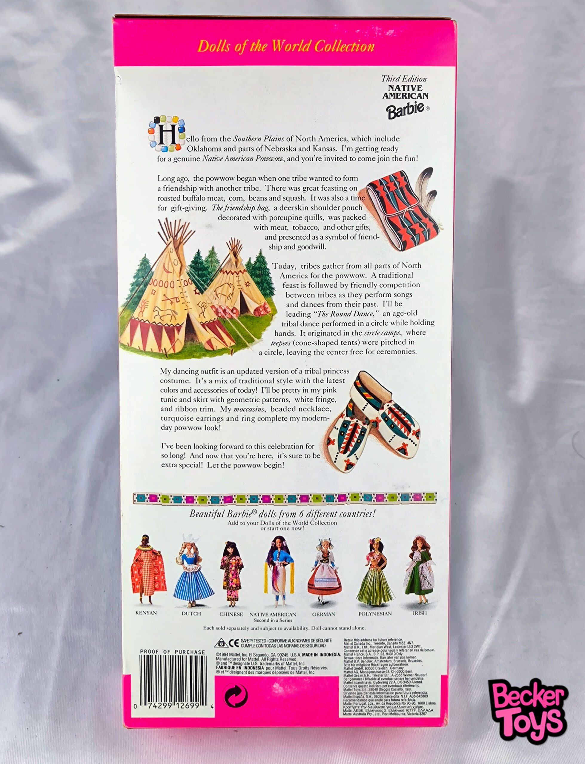 Barbie Native American Third Edition de 1994 - Imagen 3