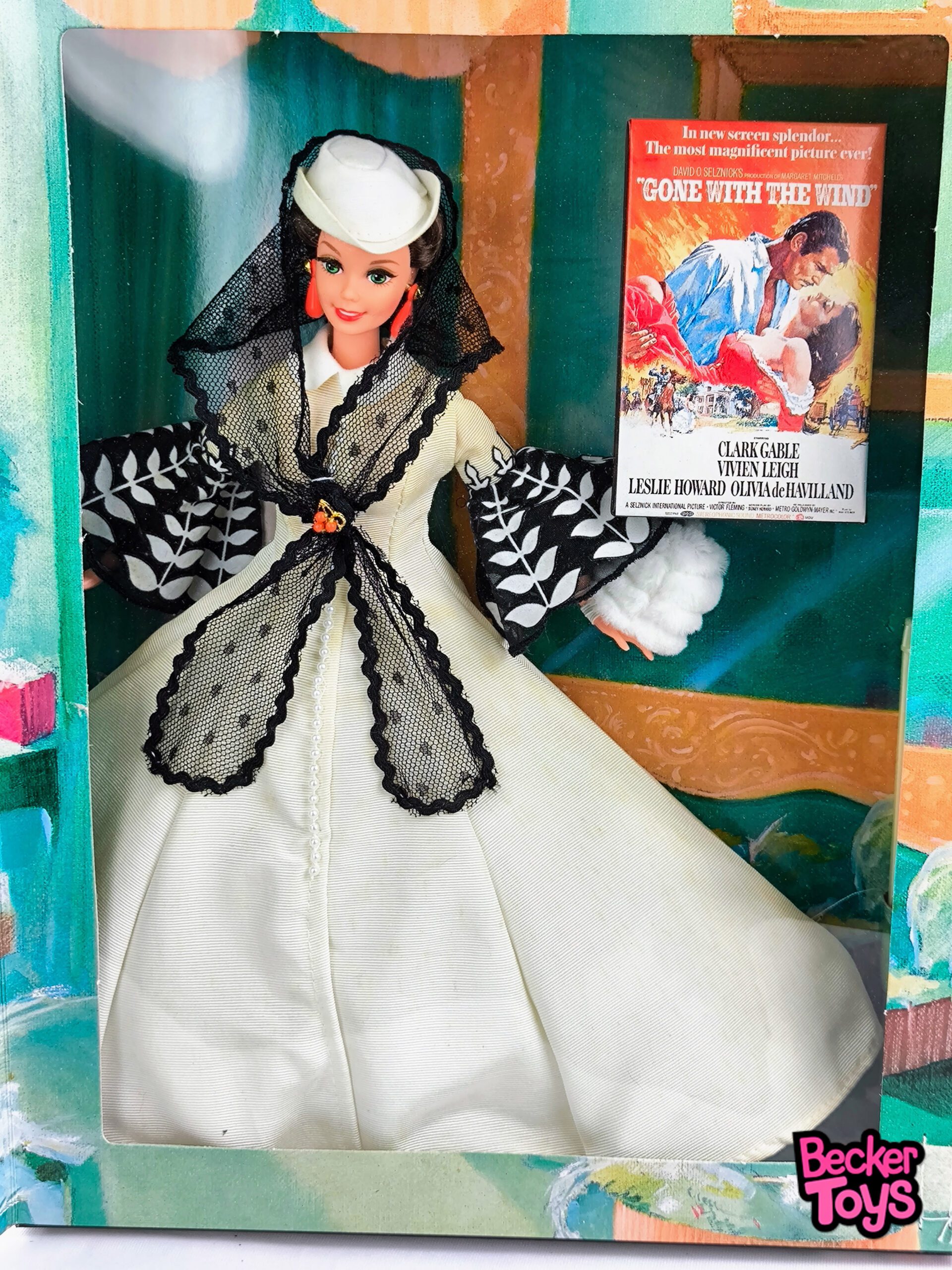 Barbie Scarlett O'Hara Vestido Blanco de 1994