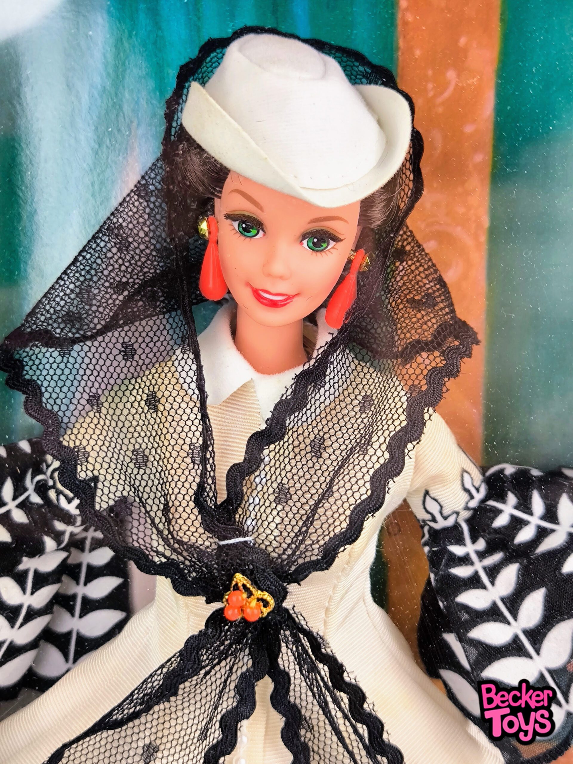 Barbie Scarlett O'Hara Vestido Blanco de 1994 - Imagen 2