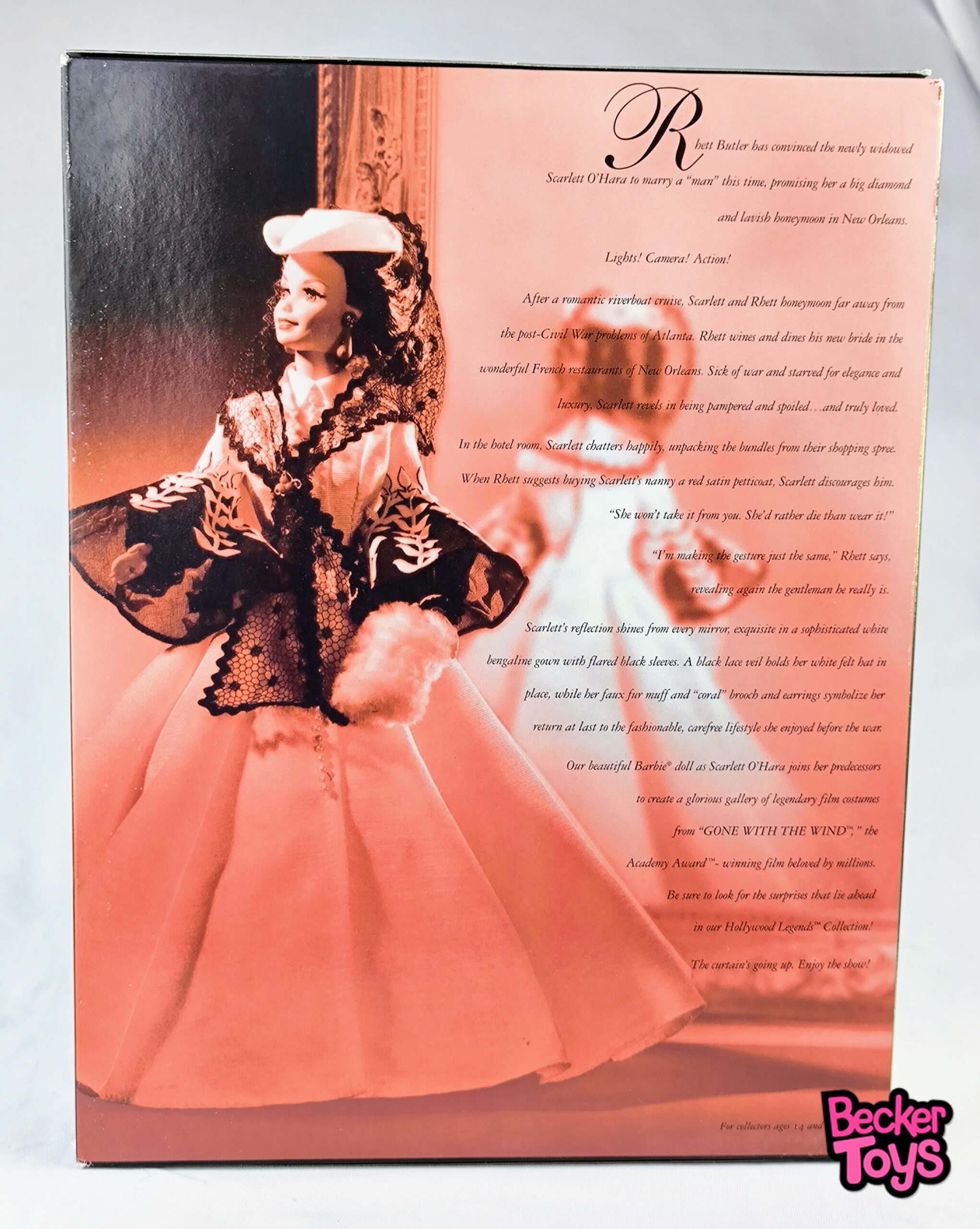 Barbie Scarlett O'Hara Vestido Blanco de 1994 - Imagen 4