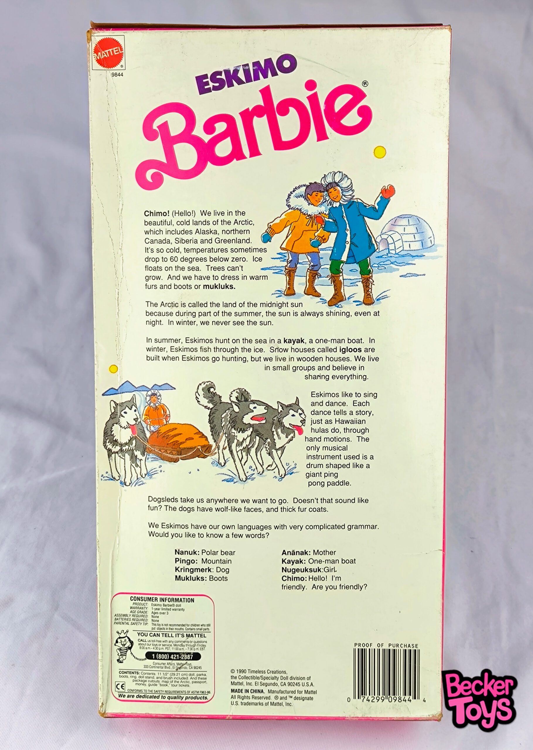 Barbie Eskimo (Esquimal) de 1990 - Imagen 3