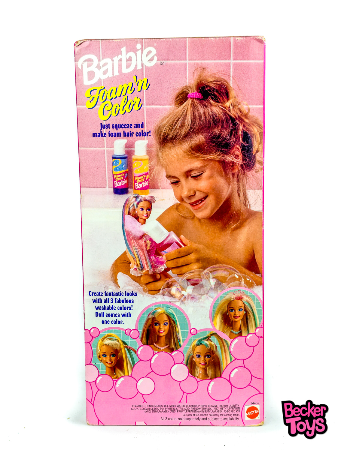 Barbie Foam 'N Color Rosa de 1995 - Imagen 3