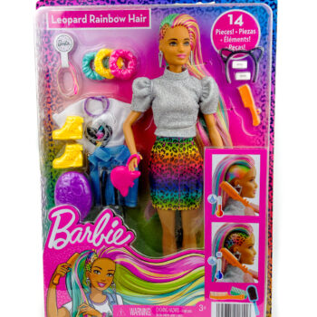 Barbie Leopard Rainbow Hair di 2020