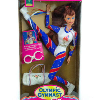 Barbie Olympic Gymnast Juegos de Atlanta Castaño de 1995