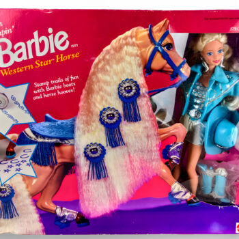 Barbie Western Stampin' & Western Star Horse 1993