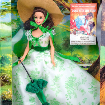 Barbie as Scarlett O'Hara Vestido Blanco e Verde del 1994