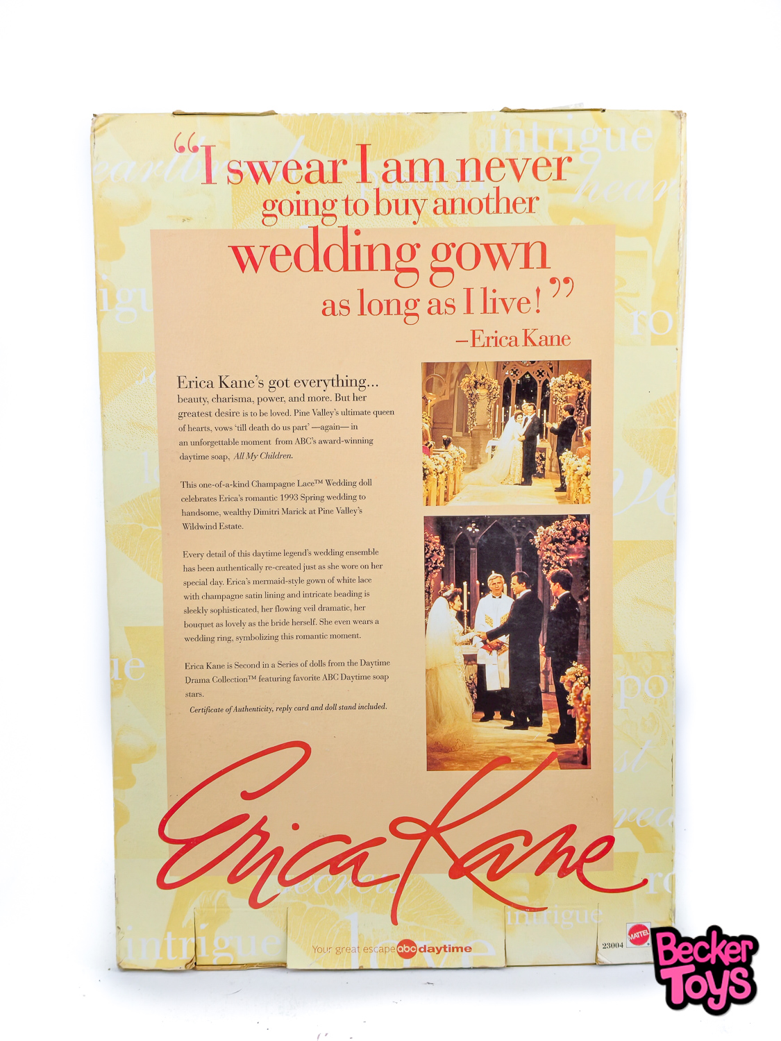 Erica Kane Champagne Lace Wedding de 1999 - Imagen 3