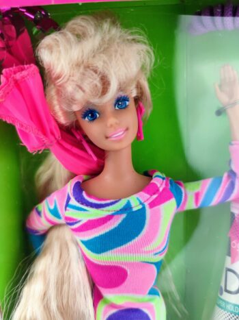 Barbie Totally Hair Made In China de 1991 REEMPAQUETADA - Imagen 2