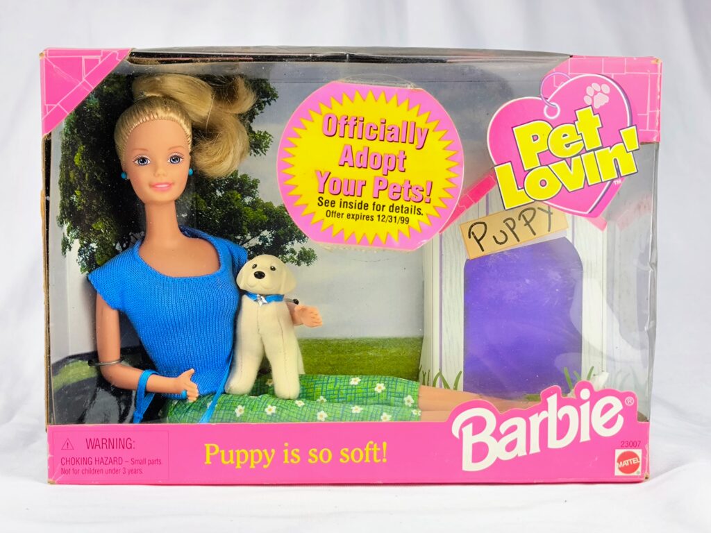 Poupée Barbie Pet Lovin' 1998 Avec Son Chien - Mattel N°44 - Excellent état