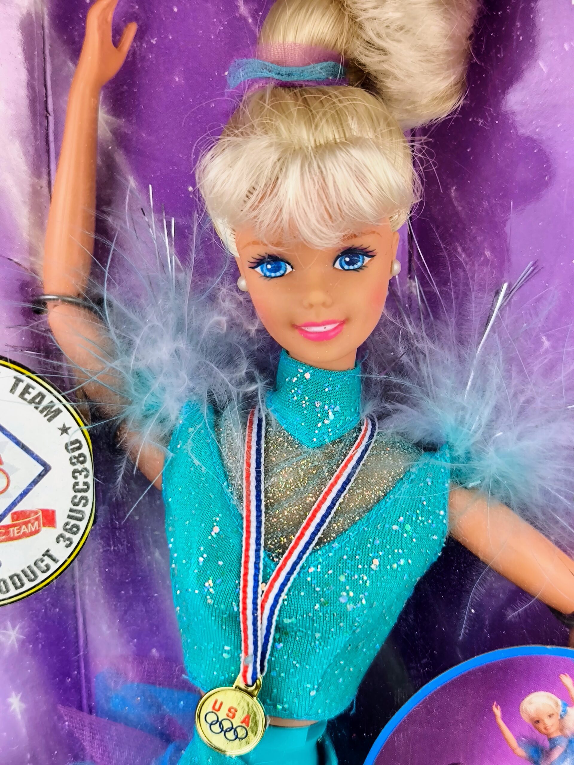 Barbie Olympic Skater de 1997 (caja dañada) - Imagen 2