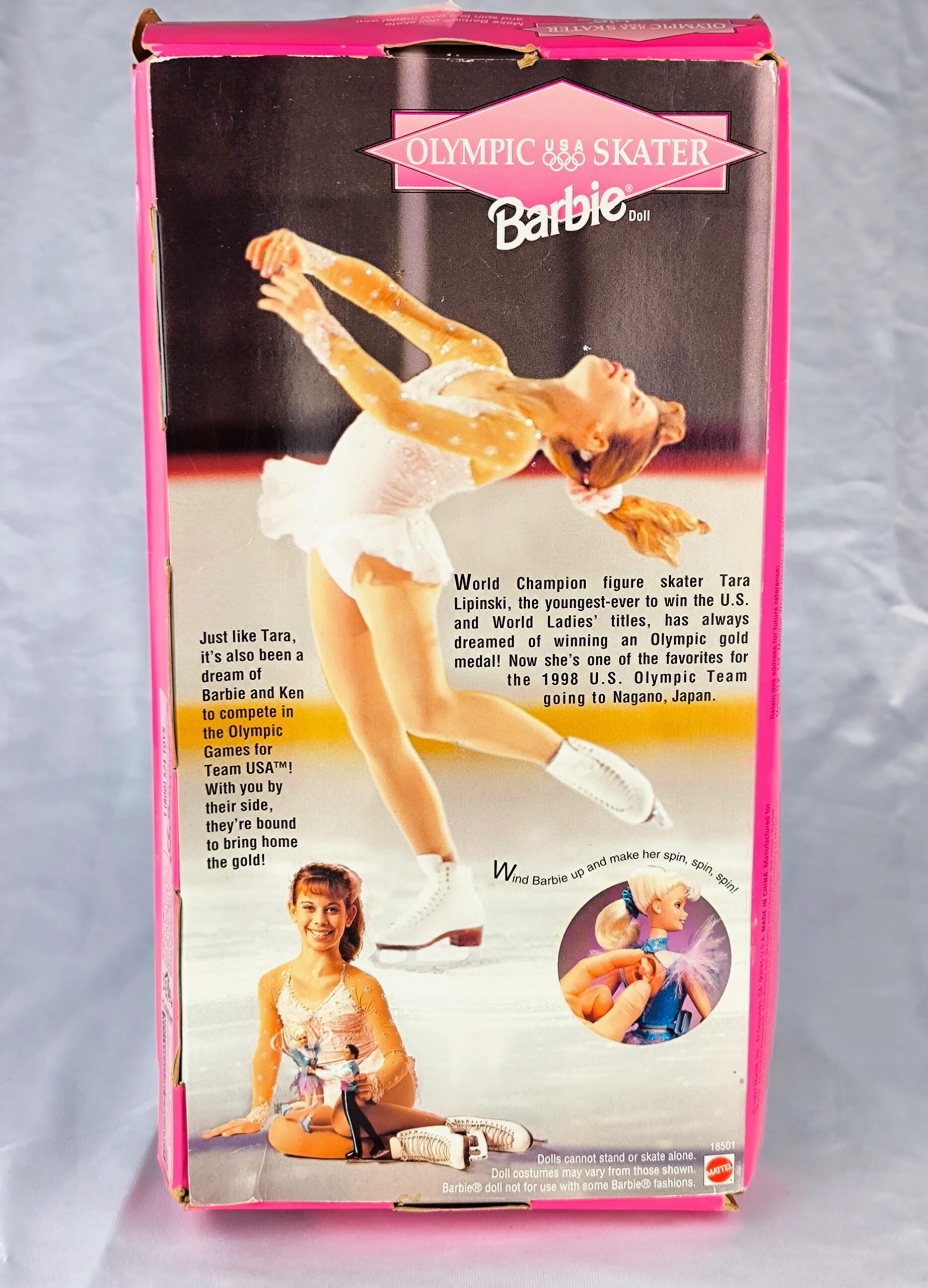 Barbie Olympic Skater de 1997 (caja dañada) - Imagen 3