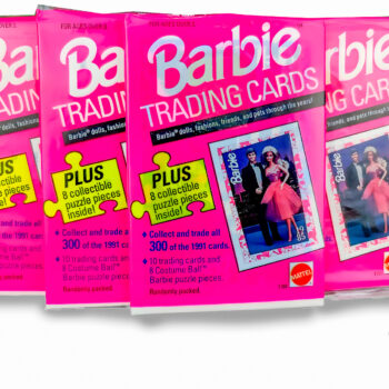 Pack di 4 Barbie Trading Cards del 1990