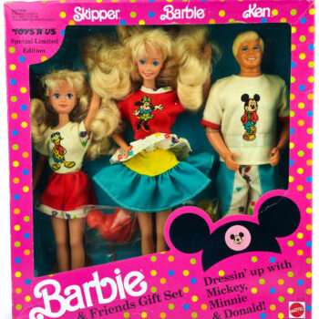 Skipper Barbie Ken Dressin' up with Mickey, Minnie & Donald! 1991
