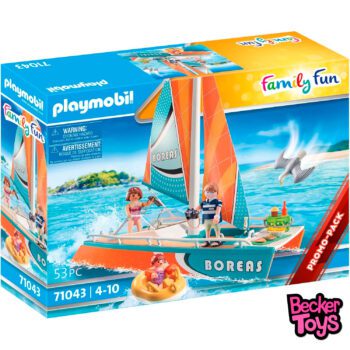 PLAYMOBIL Family Fun 71043, Catamarán