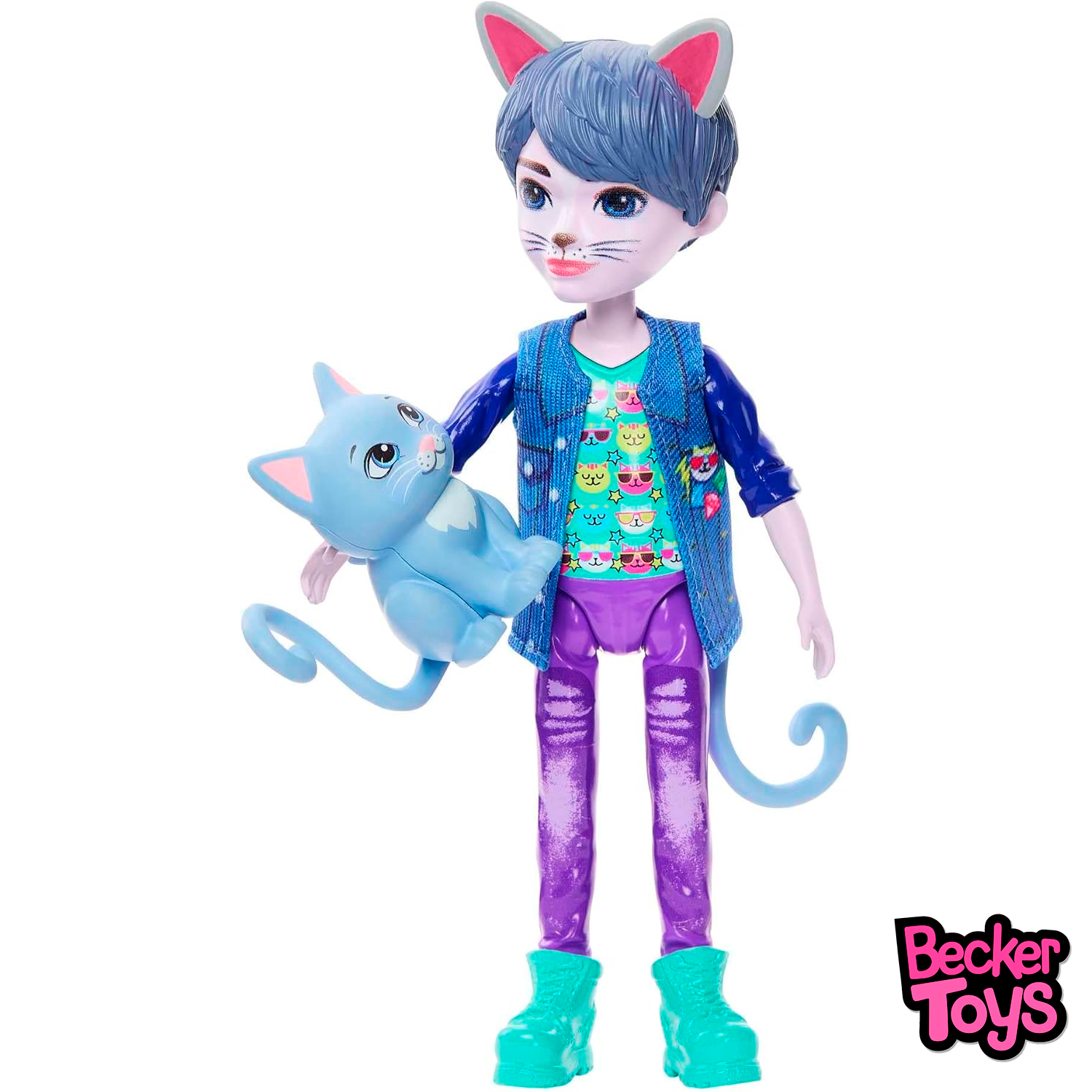 Enchantimals Glam Party Cole Cat & Claw - Imagen 3