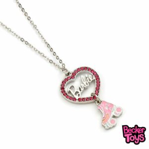 Barbie Collar de corazón de cristal y patines de ruedas