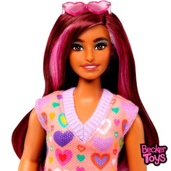 Barbie Fashionista 207 Curvy AA Vestido Corazones - Imagen 2