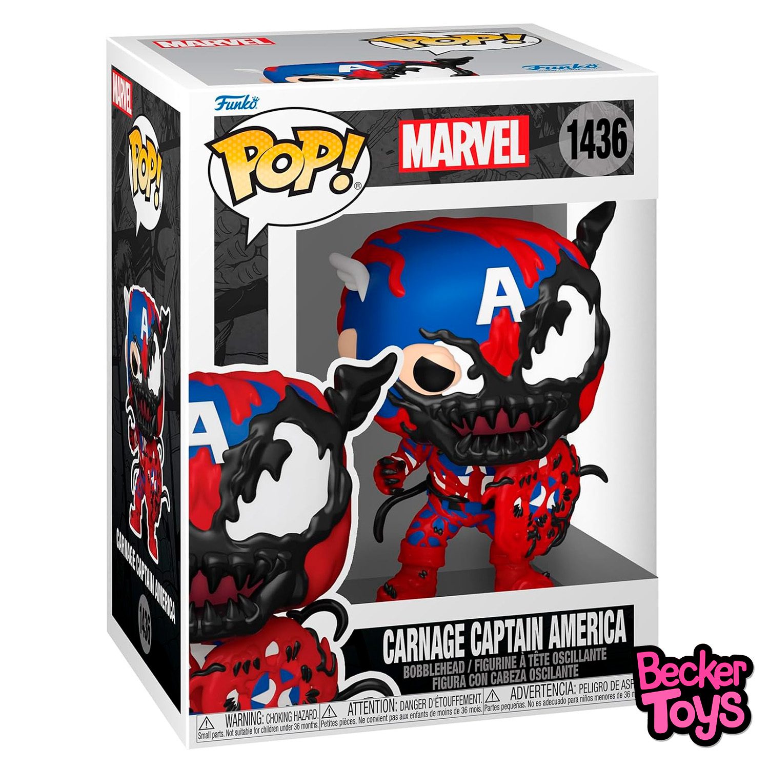 Funko POP! Carnage Captain America - Imagen 2