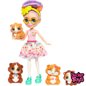 Enchantimals City Tails Glee Guinea Pig Family
