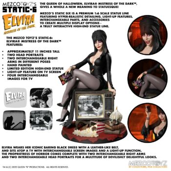 Elvira Mistress of the Dark Estatua 1/6 PVC de 42 cm - Imagen 3