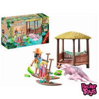 Playmobil Wiltopia Paseo en canoa con delfines