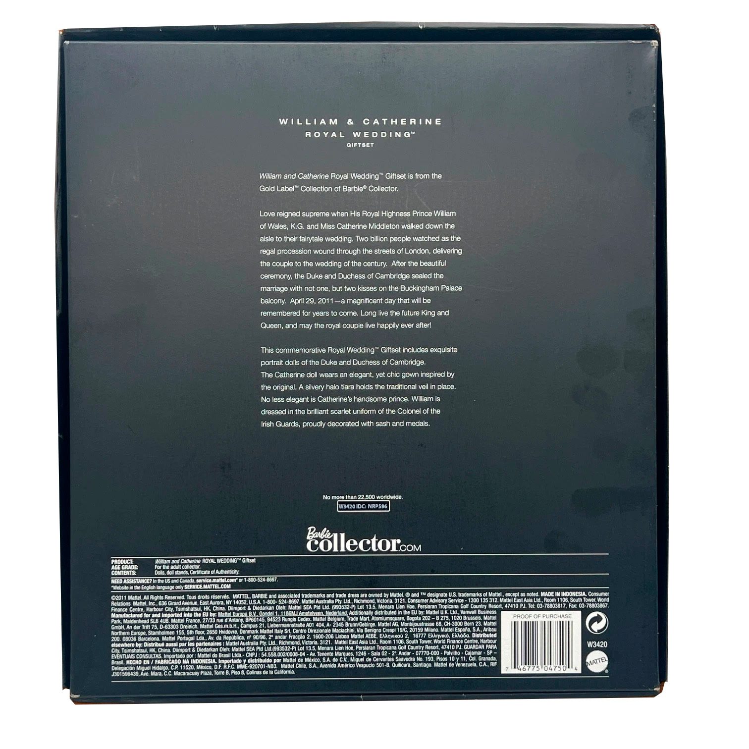 Barbie Royal Wedding William and Catherine de 2011 - Imagen 3